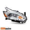 For 2017-2018 Nissan Murano LED DRL Running Projector Chrome Headlight Passenger