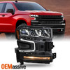 For 19-21 Chevy Silverado 1500 LED DRL w/Halogen Signal Headlight Passenger