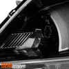 For 2012-2014 Nissan Versa Sedan [Halogen Type] Black Headlights Pair Left+Right