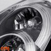 Fits 05-06 Infiniti G35 4 Door Sedan Chrome Clear Headlights Headlamps Pair Set
