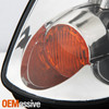 Fits 05-06 Infiniti G35 4 Door Sedan Chrome Clear Headlights Headlamps Pair Set