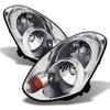 Fits 05-06 Infiniti G35 4 Door Sedan Chrome Clear Headlights Headlamps Pair Set