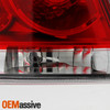 Fit 06-13 Chevy Impala Red Clear Lens Tail Lights Rear Brake Lamps Replacement