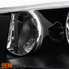 Fits 08-14 Dodge Avenger Black Headlights Headlamps Light Left + Right 2008-2014