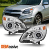 Fit 2010-2015 Chevy Equinox LT/LS/LTZ Halogen Type Projector LH + RH Headlight