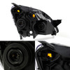 Fit 05-06 Honda CRV UK Built Models Black L+R Side Replacement Headlights