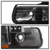 Fits 99-06 Silverado Suburban Tahoe Black Headlights +Bumper Signal Lights Lamps
