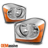 Fit 2004-2006 Dodge Durango Clear Replacement Headlights Front Lamps  L+R