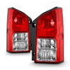 For 2005-2012 Nissan Pathfinder Red Clear Tail Lights Brake Lamp Pair Left+Right