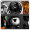 For 2004-2007 Chevy Malibu 2008 Malibu Classic LS/LT Halogen Type Headlight Pair