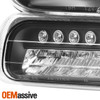 Fit Black 99-02 Silverado 00-06 Tahoe Suburban Headlights +LED Bumper Signal