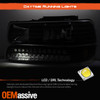 Fit Black 99-02 Silverado 00-06 Tahoe Suburban Headlights +LED Bumper Signal
