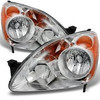 Fit 05-06 Honda CRV Japan Built Model Black L+R Side Replacement Headlights