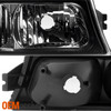 Fit 2003-2006 Silverado Avalanche Black Headlights + Bumper Signal Lights LH+RH