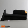 Fit 2009-2012 Dodge Ram Pickup Truck Power Heated LED Signal Towing Side Mirror