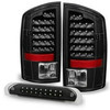 Fit 2002-2006 Ram 1500 03-06 2500 3500 Black LED Tail Lights+3rd Brake Lights