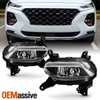 For 2019-2020 Hyundai Santa Fe Clear Brake Fog Lights Pair w/ switch Accessories