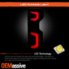 For 2019-2024 Chevy Silverado 1500 2500HD LED Tube DRL Black Smoked Tail Lights