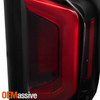 For 2019-2024 Chevy Silverado 1500 2500HD LED Tube DRL Black Smoked Tail Lights