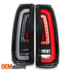 For Chevy/GMC C1500/K1500 Surburban/Tahoe Yukon Blazer LED Tail Lights Black