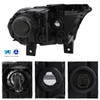 For 2014-2017 Dodge Durango Halogen Projector Black Headlight Driver w/o LED DRL