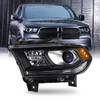 For 2014-2017 Dodge Durango Halogen Projector Black Headlight Driver w/o LED DRL