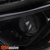 For 2020-2024 Toyota Highlander XSE Projector Black Headlights Pair w/ LED DRL