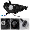 For 14-23 Toyota 4Runner Halogen Projector Black Headlights Pair w/ LED Signal