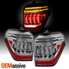 For 2010-2022 Toyota 4Runner LED Tube w/Sequential Turn Signal Chrome Tail Light