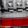 For 2010-2022 Toyota 4Runner LED Tube w/Sequential Turn Signal Chrome Tail Light