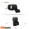 For 2019-2024 Chevy Silverado 1500 LED Towing Mirror Power Glass Heated BS Black