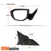 For 2016-2021 Honda Civic Tow Mirror Power Glass Manual Folding Driver Left Side