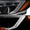 For 16-21 Honda Pilot 17-20 Ridgeline Halogen Projector Headlight Pair w/LED DRL