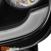 For 2006-2011 Chevy HHR Halogen Headlight w/LED Bar Black Housing Lamp Assembly