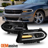 For 2015-2021 Dodge Charger HID Xenon w/ LED DRL Projector Headlights Headlamp