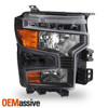 For 2022-2024 Chevy Silverado 1500 [Halogen Type] Black HeadLamp Passenger Right