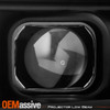 For 07-14 GMC Yukon XL LED Tube Projector Headlight Headlamp Black Assembly Pair