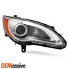 For 2011-2014 Chrysler 200 Halogen Projector Chrome HeadLamp Passenger w/LED DRL