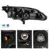 For 2011-2014 Chrysler 200 Halogen Projector Chrome Headlight Driver w/ LED DRL