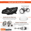For 16-20 Honda Civic [LED Type] Projector Black Headlights w/ Sequential Signal
