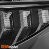 For 16-20 Honda Civic [LED Type] Projector Black Headlights w/ Sequential Signal
