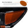 For 2011-2016 Toyota Sienna SE Halogen Projector Headlight Headlamp Set Black