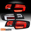 For 2009-2013 Audi A3 Full LED Brake Parking Turn Signal Black Tail Lights Pair