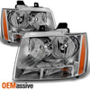 Fit 07-14 Chevy Avalanche Suburban Tahoe Headlights Left + Right Light Lamps