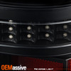 For 07-14 Chevy Suburban Tahoe GMC Yukon Full LED C-Tube DRL Black Tail Lights
