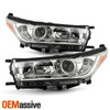 For 2017-2019 Toyota Highlander LE XLE Projector Headlights Pair [Non LED DRL]