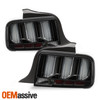 For 2005-2009 Ford Mustang LED Tail Light Rear Brake Lamp Smoke Lens Assembly