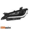 For 15-17 Chrysler 200 HID w/ LED DRL Black Trim Projector Headlight Driver Side
