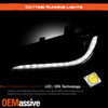 For 15-17 Chrysler 200 HID w/ LED DRL Black Trim Projector Headlight Driver Side