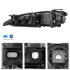For 15-17 Chrysler 200 HID w/ LED DRL Black Trim Projector Headlight Passanger